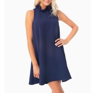 Pomander Place Navy Blythe Dress
